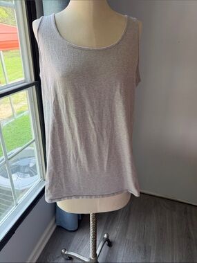Duluth Trading Co Light Gray Scoop Neck  no yank Tank XXL